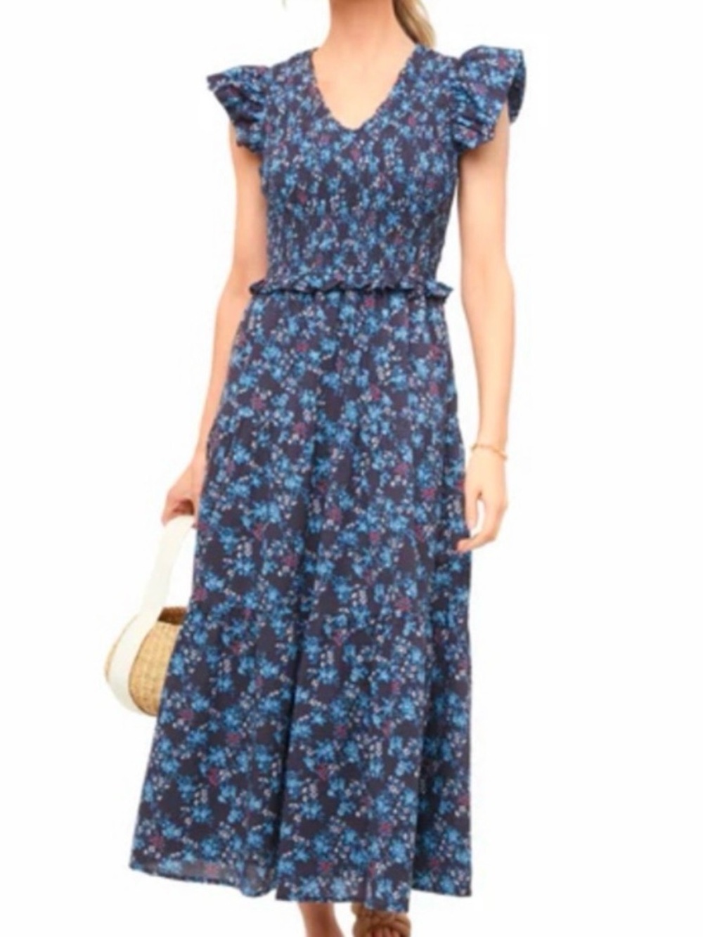 Sea New York Floral Smocked Maxi Dress